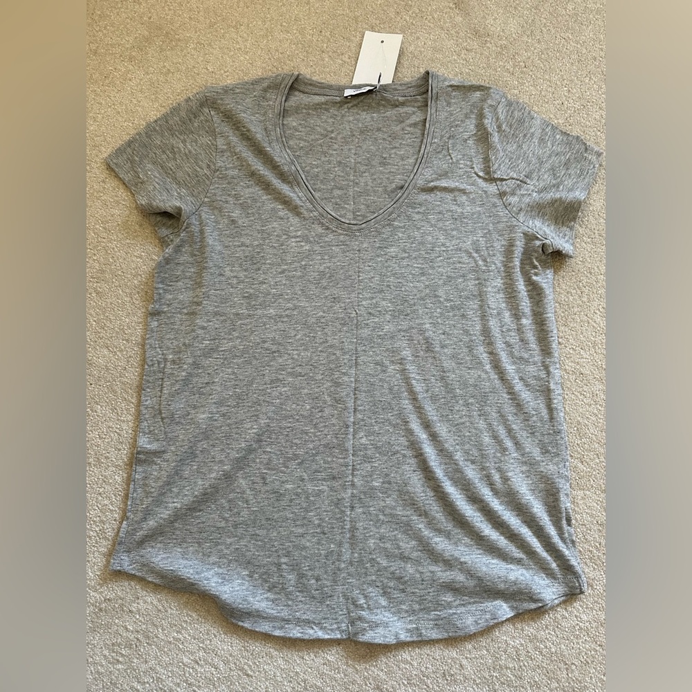 Vince Gray V-Neck Women's Top, XS